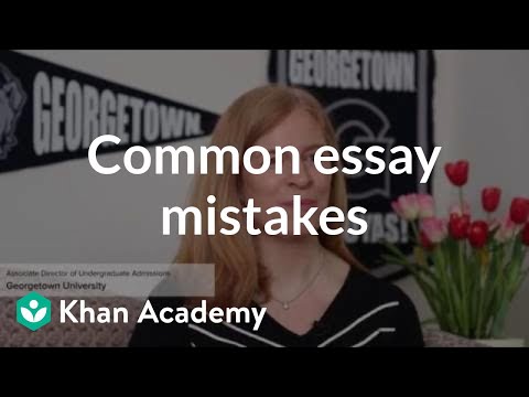 Avoiding common admissions essay mistakes Avoiding common admissions essay mistakes