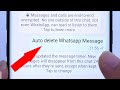 Set Auto Delete Whatsapp Message, Disappearing Messages