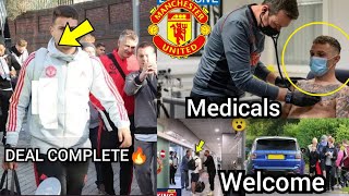 1st signing arrived for medicals✈️ DONE DEAL✅ Manchester January transfer complete🤝 man utd transfer