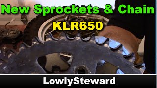 Changing Sprockets and Chain - KLR650