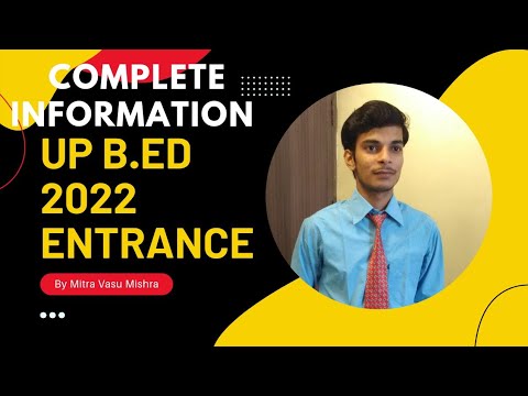 UP B.Ed Registration 2022 | UP B.Ed Entrance Exam 2022 | - YouTube