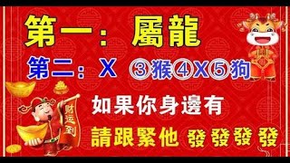 他們財生財的能力可是很強的哦！五大生肖是發財的源頭，請跟緊他們，好運不斷註定是做大事的人，發財就不在話下啦！