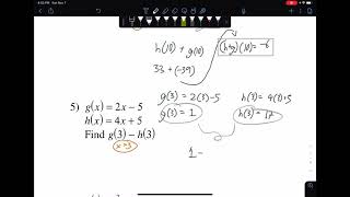 Function Operations- Kuta Software Worksheet Walkthrough