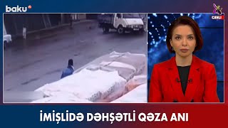 İmişlidə dəhşətli qəza anı - Baku TV