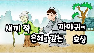 새끼 적 은혜를 갚는 까마귀의 효심 (반포지효)ㅣ이야기고사성어