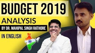 Budget 2019 explained in ENGLISH - Current Affairs 2019 - Full analysis of Union Budget- 2019-20