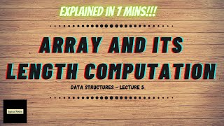 Array | Length of Array | Data Structures - Lecture 5