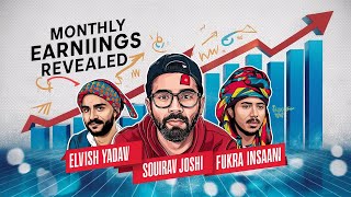 Power Of Youtube | Monthly Earning Of Elvish Yadav, Sourav Joshi, Fukra Insaan