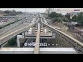 【鉄道スポット】大阪モノレール万博記念公園駅コンコースから見た動く分岐器 railway switches and crossings osaka monorail