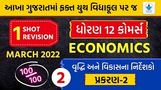 Std 12 Economics | CH 2.વૃધ્ધિ અને વિકાસના નિર્દેશકો |Std 12 Eco Chapter 2 Part 2 |One Shot Revision