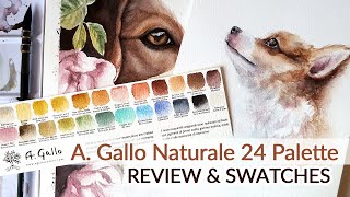 A Gallo Watercolors Naturale 24 Palette: Review & Swatches | Handmade Watercolor Paint Review