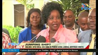 Malindi, Kitui MCAs ask ODM to punish Aisha Jumwa and Getrude Mbeyu