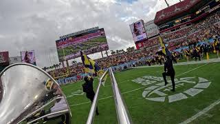 Michigan Marching Band ReliaQuest Bowl 2024 Pregame Run