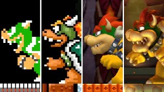 Evolution of Final Bowser Battles in 2D Mario Games (1985-2019)