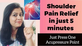 Shoulder Pain Relief in Just 5 Minutes | One Point Acupressure Therapy in hand | Sujok Acupressure