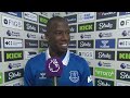 everton 1 0 sheffield united abdoulaye doucoure s reaction