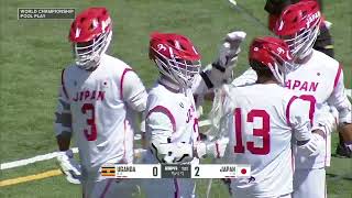 Japan vs Uganda Men's World Lacrosse Championship 2023 Pool play