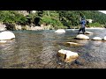 【渓流釣り】ルアーマンの友人と晩夏の奥飛騨釣行　mountain stream fishing in hida area nobezao and lure fishing.