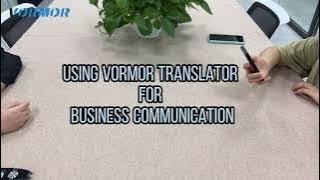 VORMOR Z6 | vormor translator for business communication