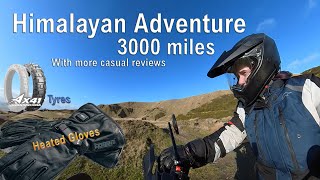 Royal Enfield Himalayan 411 at 3000 miles, heated gloves and tyre review at Clee Hill UK