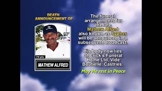 Mathew Alfred ~ Short Obituary