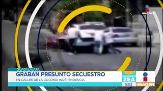 Graban presunto secuestro en calles de Guadalajara | Noticias con Francisco Zea