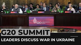 What are world leaders saying about Russia and Ukraine at G20?