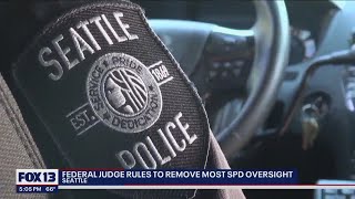 Judge lifts most federal oversight of Seattle Police Department | FOX 13 Seattle