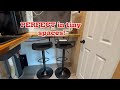 Review of the thksbought Set of 2 Modern Bar Stools in a small cabin tiny house kitchen