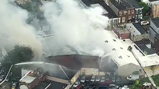 Fire tears through Kensington warehouse