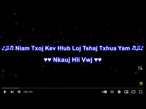 Niam Txoj Kev Hlub Loj Tshaj Txhua Yam Karaoke By Nkauj Hli Vwj - YouTube