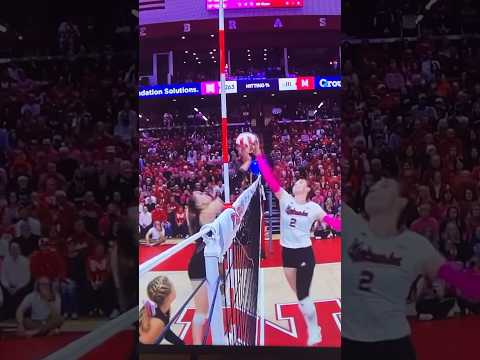 Bergen Reilly Wins Joust At The Net Nebraska Husker Volleyball 10/27/23 ...