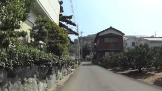 田舎の町並み　里西～R197(愛媛県八幡浜市保内町宮内)