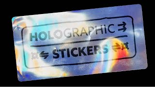 🌴 How to make Holographic Stickers!