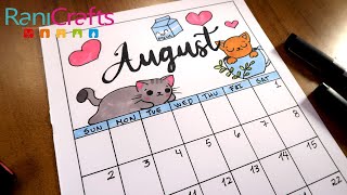 DIY - AUGUST CALENDAR - BULLET JOURNAL, DECORATION, ORGANIZATION.