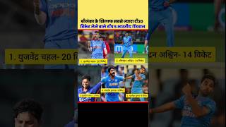 Most against Sri Lanka Top 5 Indian wicket takers in T20i bowler #shorts #shortsvideo #india