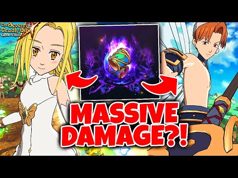I DID IT!! HOLY RELIC ELAINE MASSIVE DAMAGE BOOSTING FAIRY COMBO!!  Seven Deadly Sins: Grand Cross