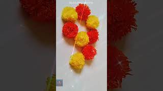 Beautiful Floor Decor Idea ✨ Quick Flowers Rangoli Design 🌼 #rangoli #shorts #short