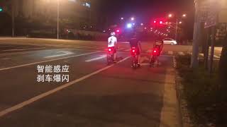 公路车尾灯自行车刹车灯山地车智能感应尾灯 USB充电警示灯