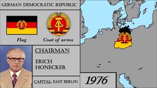 German Democratic Republic History 1949-1990. Every Year. Deutsche Demokratische Republik.