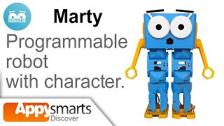 Meet Marty the Robot V2 - your walking, dancing and coding friend.