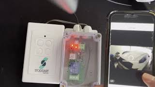 Wifi controlled  Stoddart garage door system project 2