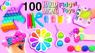 100 IDEAS HAZLO TÚ MISMO FIDGET TOYS   VIRAL TIKTOK FIDGET TOYS, TRUCOS POP IT y más ideas