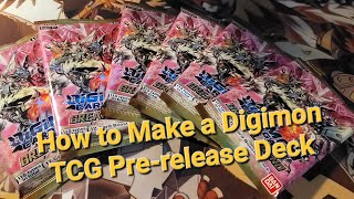 How to Build Decks for Digimon TCG Pre-release events! + Rules