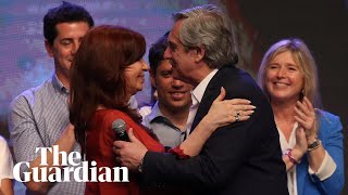 Cristina Fernández de Kirchner celebrates comeback win in Argentina elections