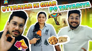 Makar Sankranti Ki Taiyari: Ghar Par Banaye Swadisht Dishes! 🪁 #viraliakashpatel #viralipatel #vlog