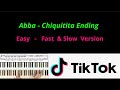 How To Play - Abba - Chiquitita Ending (Tiktok Version) - Easy Piano Tutorial -  Fast + Slow #shorts