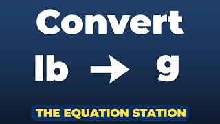How to convert pounds to grams | Physics Practice Problem