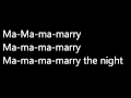 Lady Gaga - Marry The Night (lyrics!) HQ