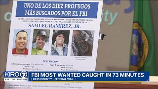 FBI Most Wanted suspect caught in 73 minutes